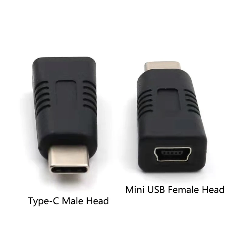 

2pcs Mini USB Female to Type C Male Adapter Anti Corrosion Portable Phone Converter