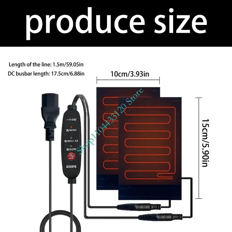 0XXD تصميم نصف غطاء مقابض تدفئة يوفر الدفء لليدين باستخدام مصدر طاقة USB للتنقل لمسافات طويلة