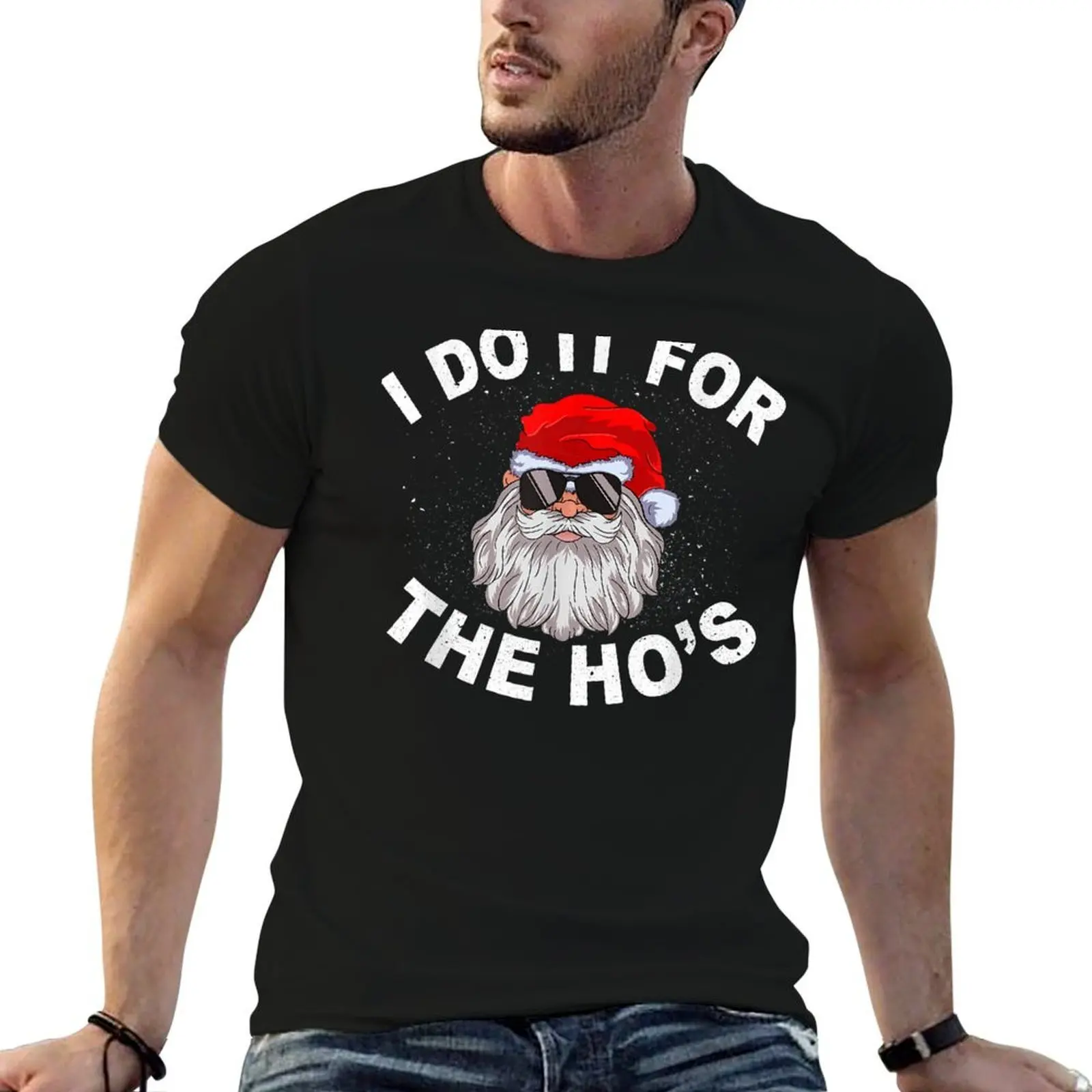 I Do It For The Hos Shirt Funny Santa Ugly Christmas in July T-Shirt essential t shirt Funny t-shirts t shirts for men