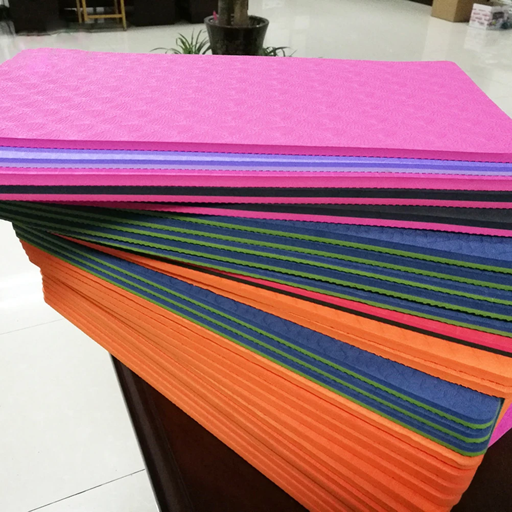 

2Pcs Yoga Knee Pad Pilates Fitness Non Slip Cushion 38x21x0.6cm Roll Up Mat Strap Exercise Pain Relief Elbow Wrist Support