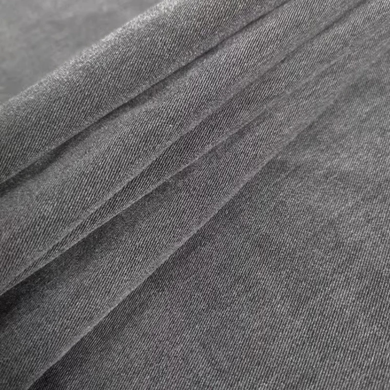 Stretch Twill Fabric Wrinkle Resistant Solid Color Thin Suit Pants Jumpsuit Dress Shirt Workwear Women Men Clothing Fabric