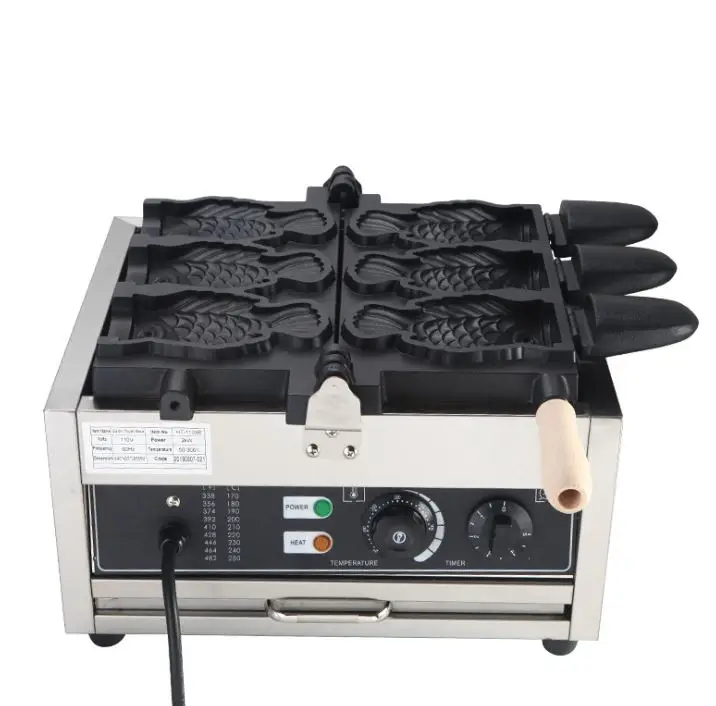 Mini waffle hot dog machine   maker  making 