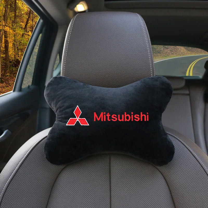 Cojín para reposacabezas de asiento de coche, almohada para reposacabezas para Mitsubishi Asx Lancer Outlander Pajero Ralliart, accesorios para coche