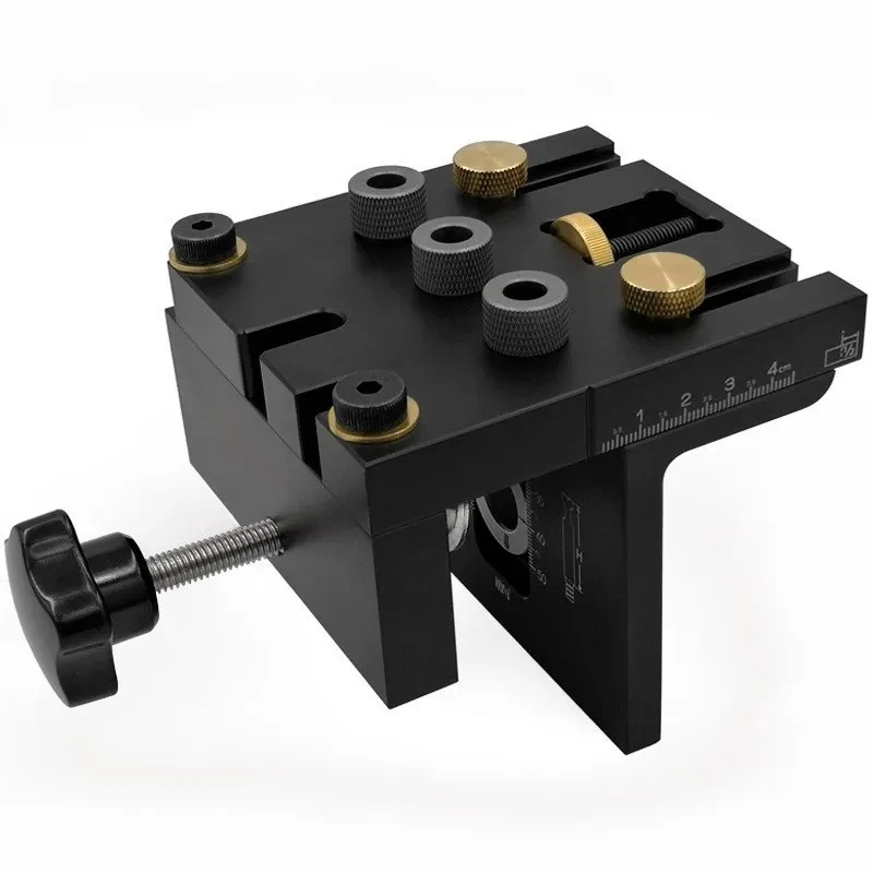 3 in 1 Woodworking Dowel Jig Positioner Hole Drilling Guide for Furniture Assembly Wood Drill Tool