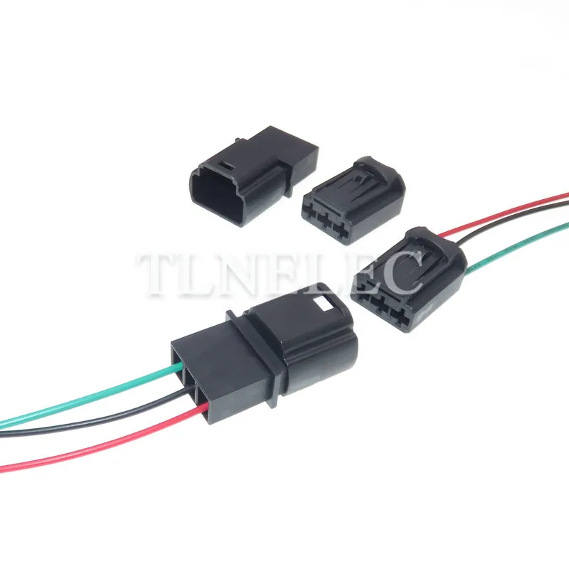 

3 Pin Way Automotive Male Female Docking Connectors Car Cable Harness Socket With Wires 1823137-1 1823138-1 4G0919321A 4G0919321