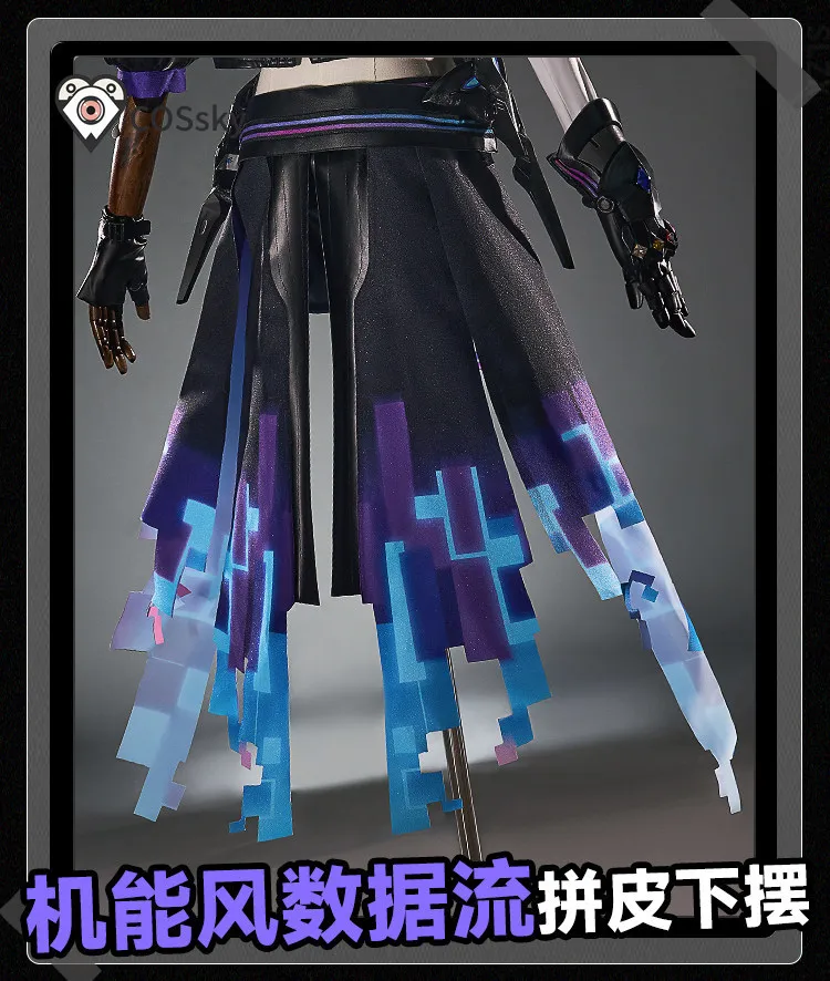 Honkai Star Rail Silver Wolf LV.999 Cosplay Costume Wig New Uniform Jacket Sunglasses Headwear Role Play Halloween Party Women view 6