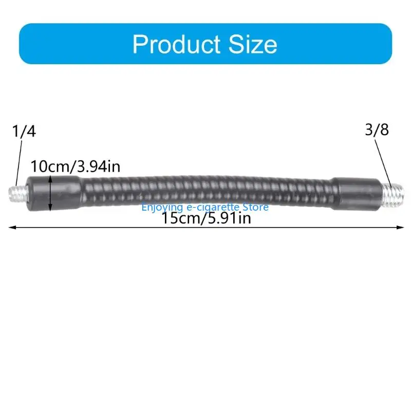 Universal 1/4 Zoll bis 3/8 Zoll Außengewinde Anschlüsse Adapter Stange Schwanenhals Schlauch Y4QF – Detail 6