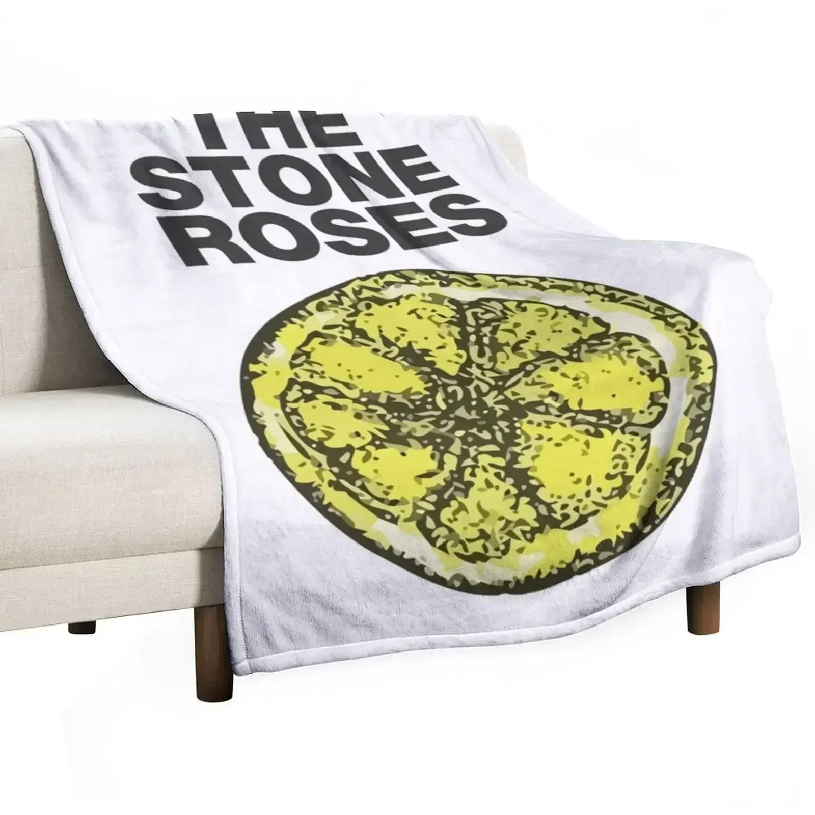 Stone Roses Merch The Stone Roses Lemon Throw Blanket Softest For Sofa Thin Custom Blankets