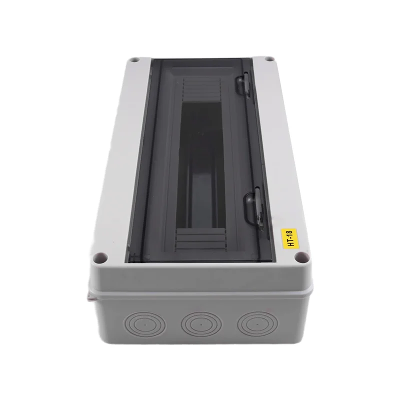 A50U IP65 Waterproof HT Series 18WAY Junction Box In ABS For Outdoor Electrical Distribution With Lock For Circuit Breaker