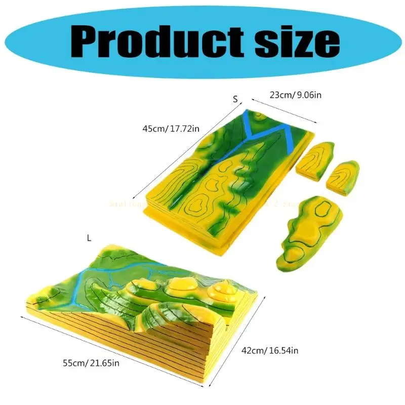 Mô hình giảng dạy bản đồ isohypse từ tính lớn