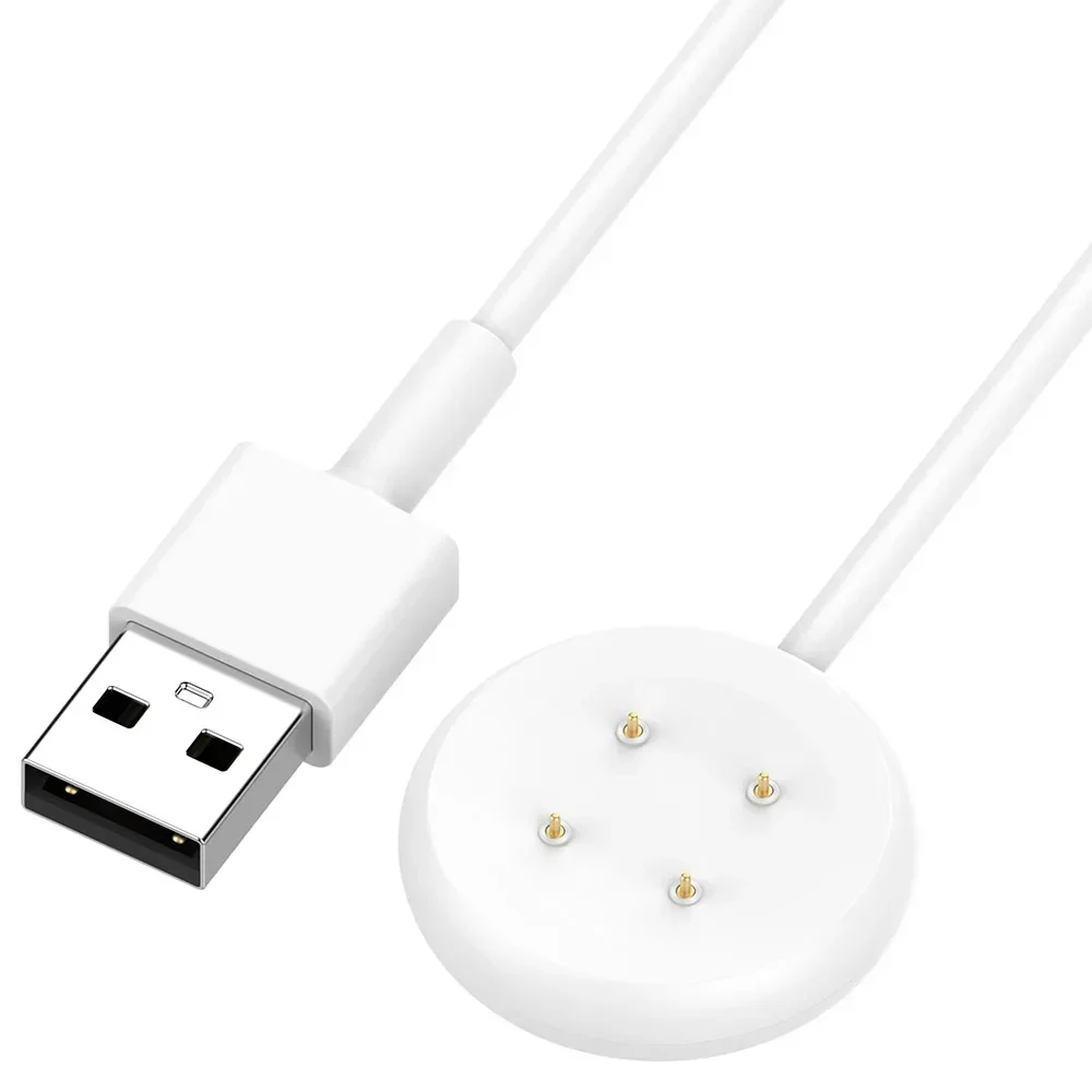 كابل شحن USB 3.3FT لساعة Google Pixel Watch 2/ Watch 3 شاحن بديل لقاعدة الشحن ملحقات محمولة باللون الأبيض/الأسود