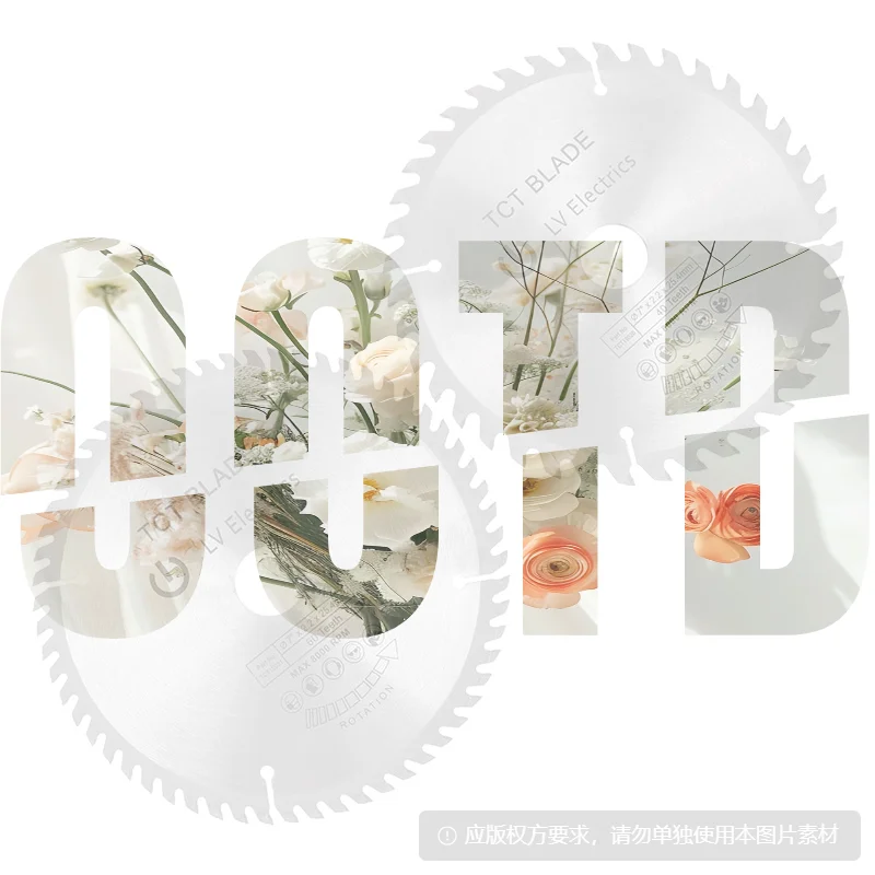 1 قطعة شفرة المنشار الدائري كربيد أسطوانة تقطيع الخشب TCT شفرة المنشار 40/60T يميل القاطع أدوات قطع النجارة القرص #6