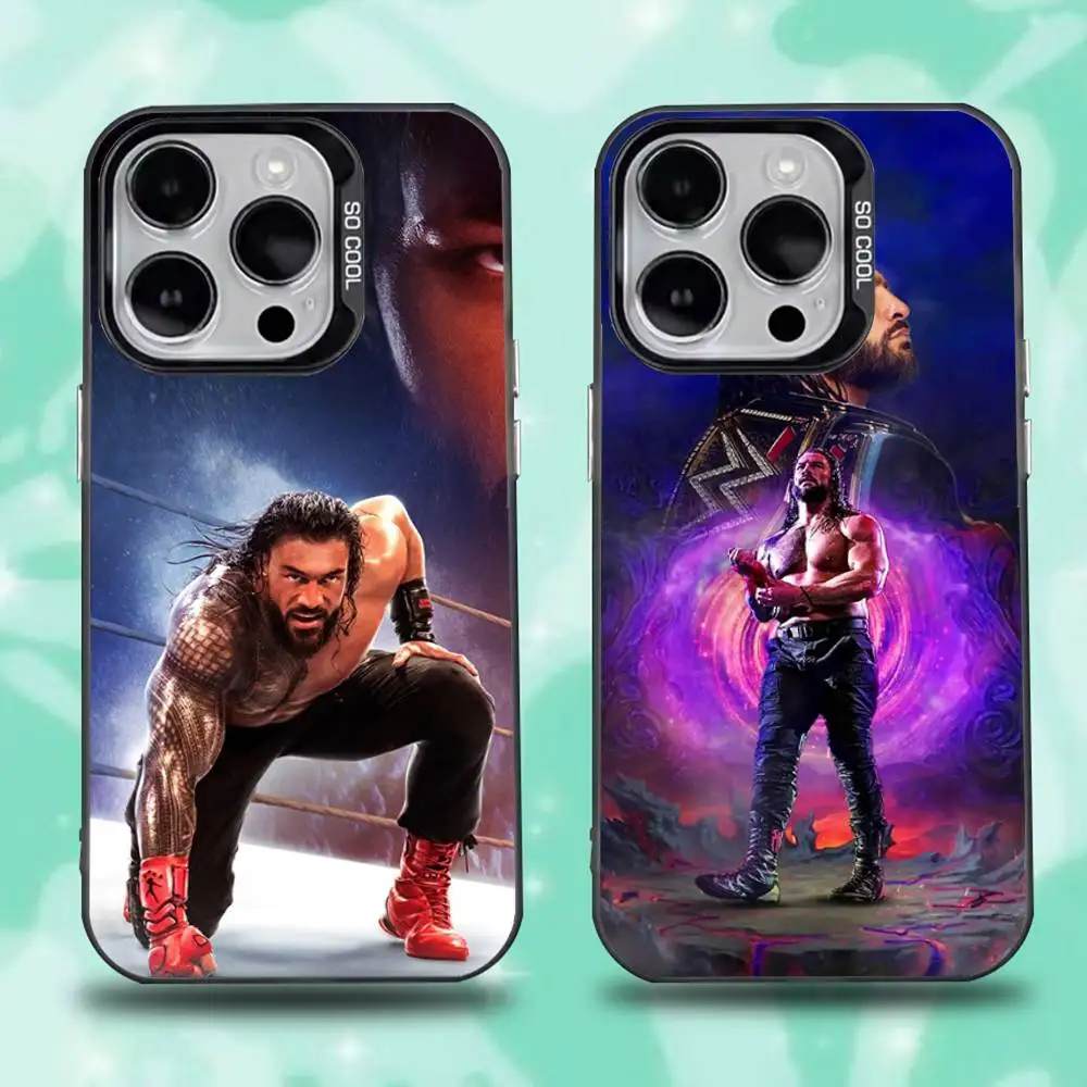 

WWE R-Roman Reigns Phone Case For iPhone 16,15,14,13,12,11,Mini,Pro,E,SE4,XS,MAX Black Candy Matte Cover