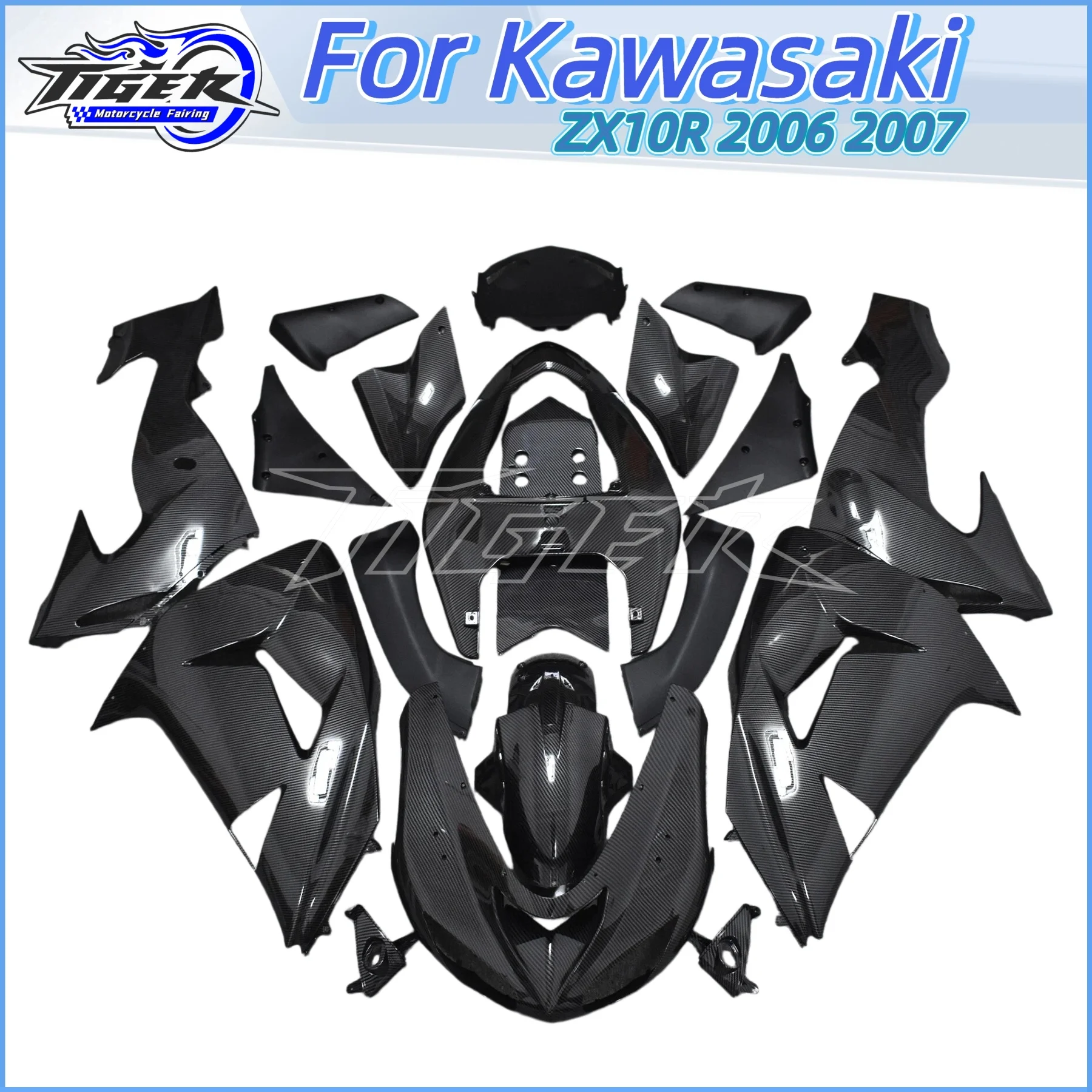 

Plastic Shell Motorcycle Fairing kit Fit For kawasaki Ninja ZX10R 2006 2007 06 07 10R ZX-10R zx-10 Custom bodywork zxmt