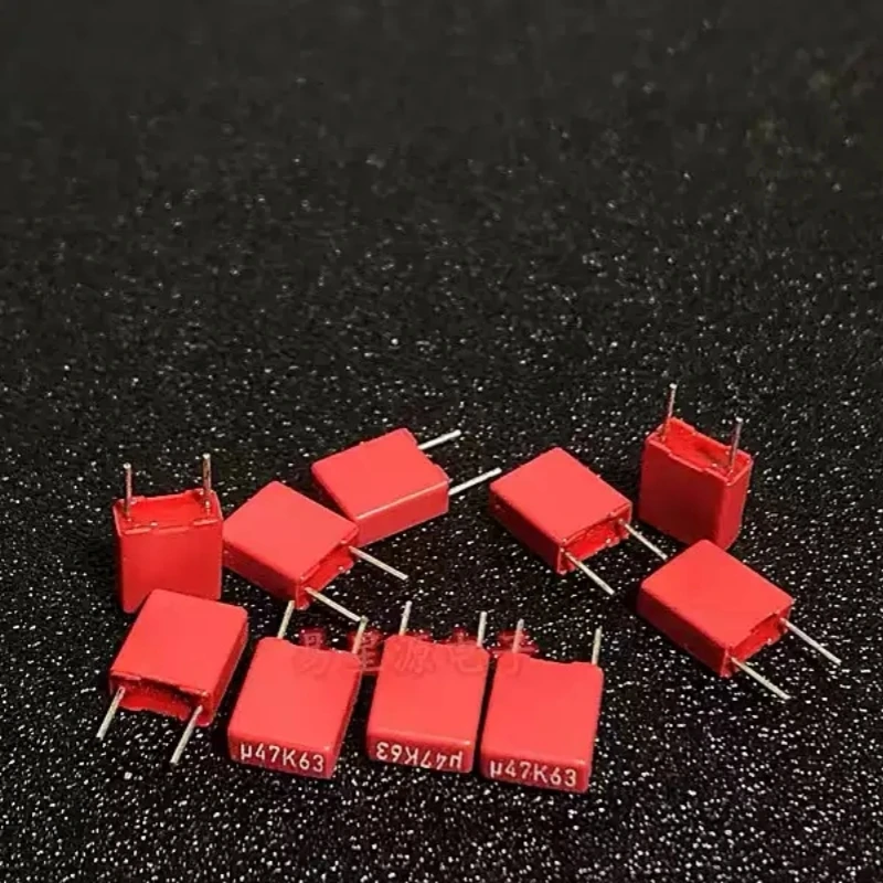 

10pcs-0.47UF 63V Weima WIMA 63V474 470NF U47 MKS2 Audio Film Fever Capacitor