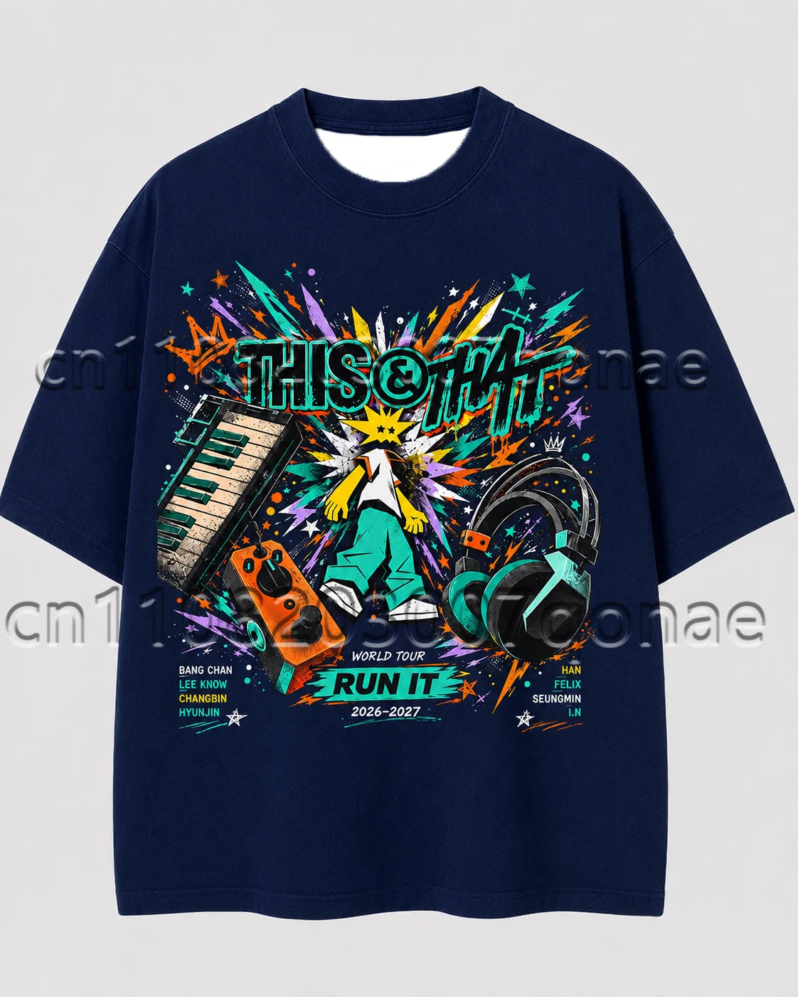 Run It Unisex Jersey 2026 KPOP Concert Sport Casual T-shirt Fan Gift Streetwear Oversize Short Sleeve Men's T-shirt