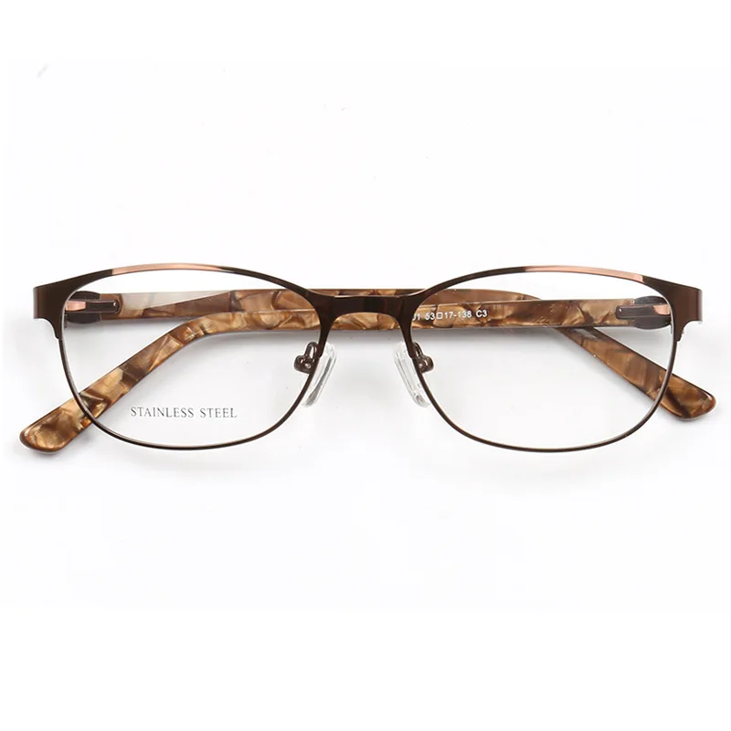 Gafas ópticas de Metal para mujer, anteojos elegantes a la moda, para miopía, antiluz azul, presbicia, gafas graduadas médicas