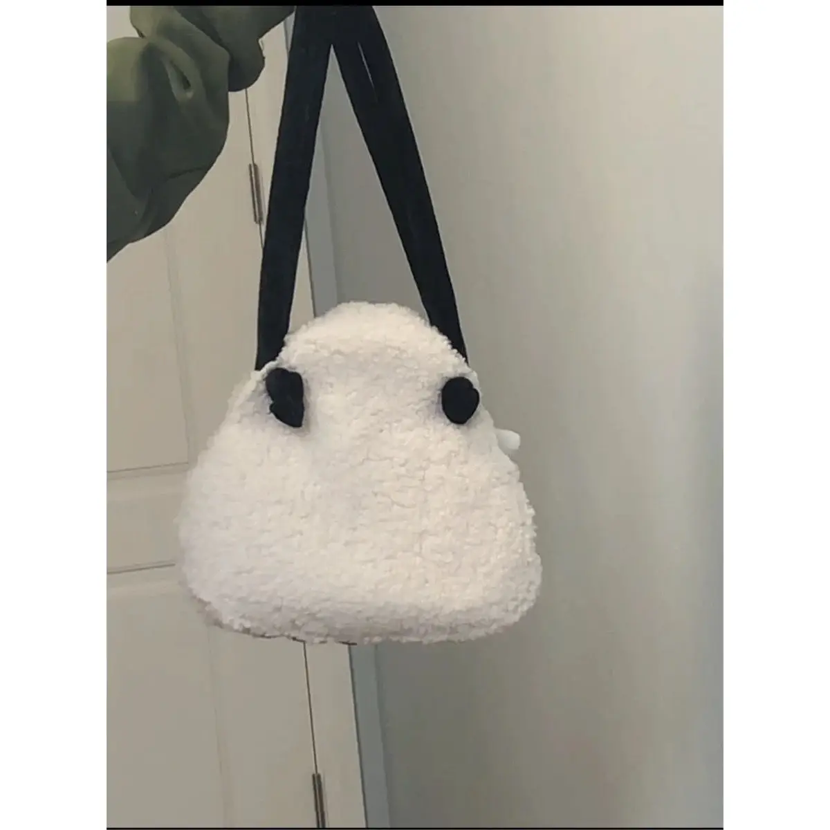 Autumn Winter Japanese Cute Plush Corduroy Fashion Sushi Rice Ball Messenger Bag Women Bag Tote Bag Purses Handbags