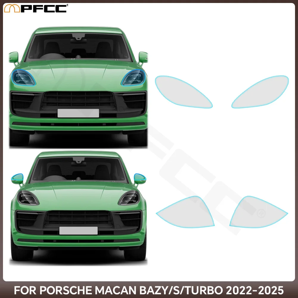 

Headlight Rearview TPU Paint Protection Pre-cut PPF Clear Bra Anti-scratch Resistant For Porsche Macan Base S Turbo 2022-2025