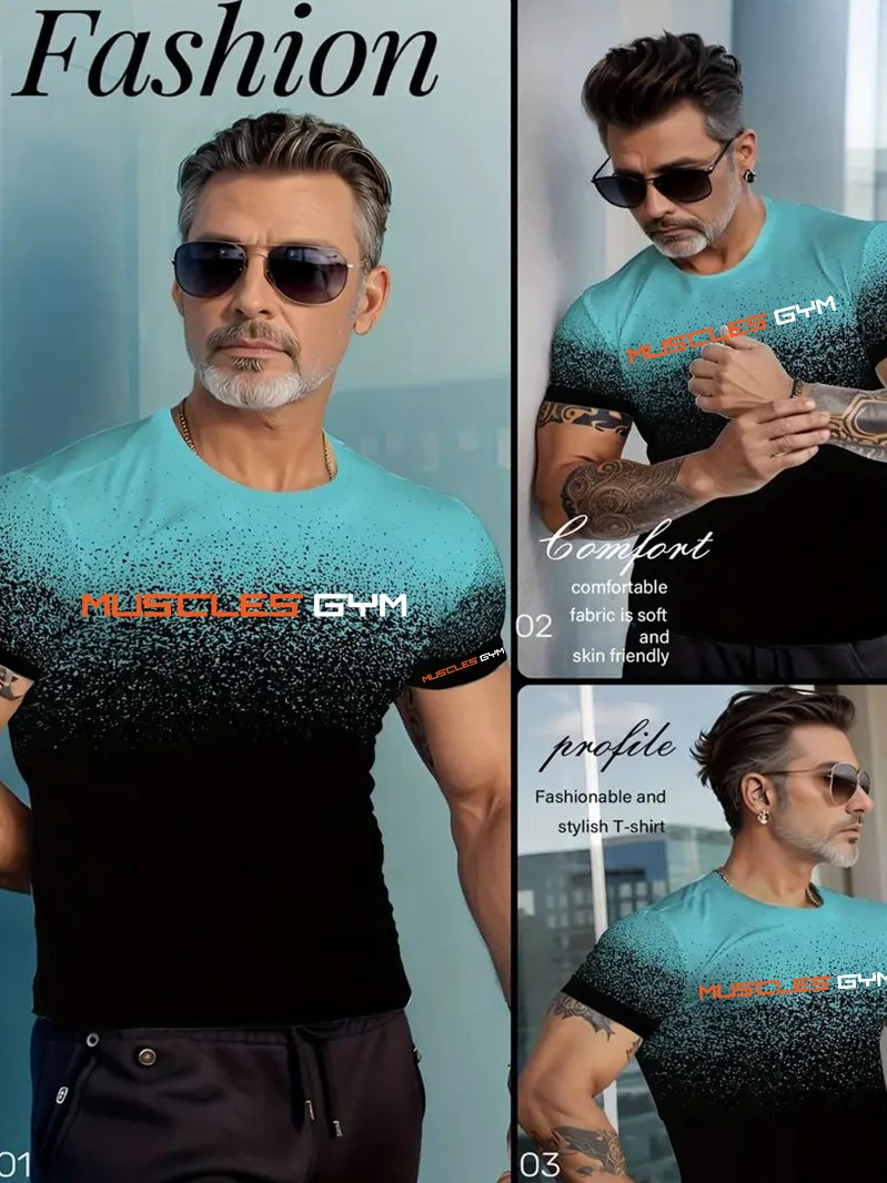 

Hip-hop Style Cartoon Bear Print Men's T-shirt Summer Casual Everyday Top Urban Street Fashion Men's Oversized Short Sleeve Tees