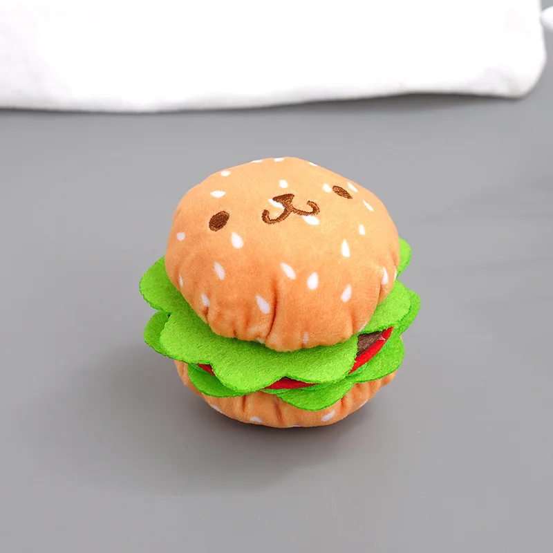 

new cute delicate lifelike hamburger stuffed soft pendant sweet keychain soft birthday christmase fashion funny gift