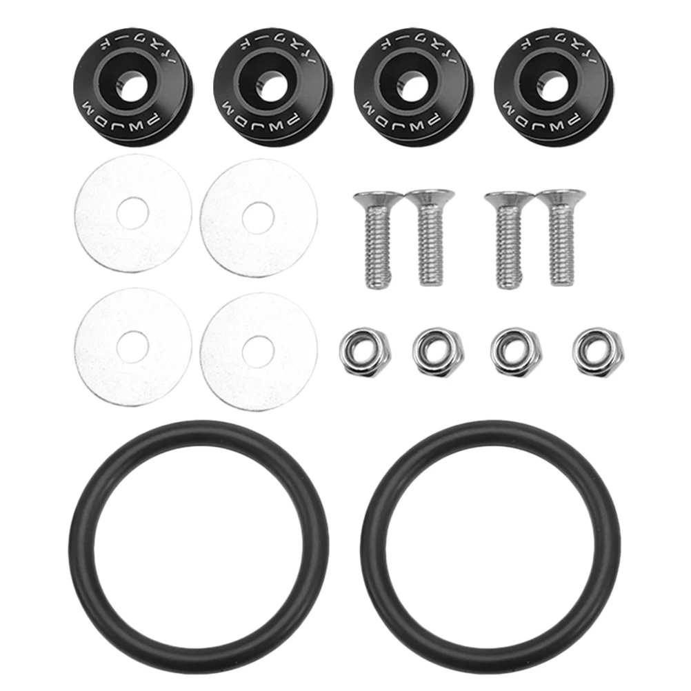

Bumper Fixing Clips Black Set Quick Release Holder Reinforcement Washers Bumper Fasteners Suitable Various Models Durable