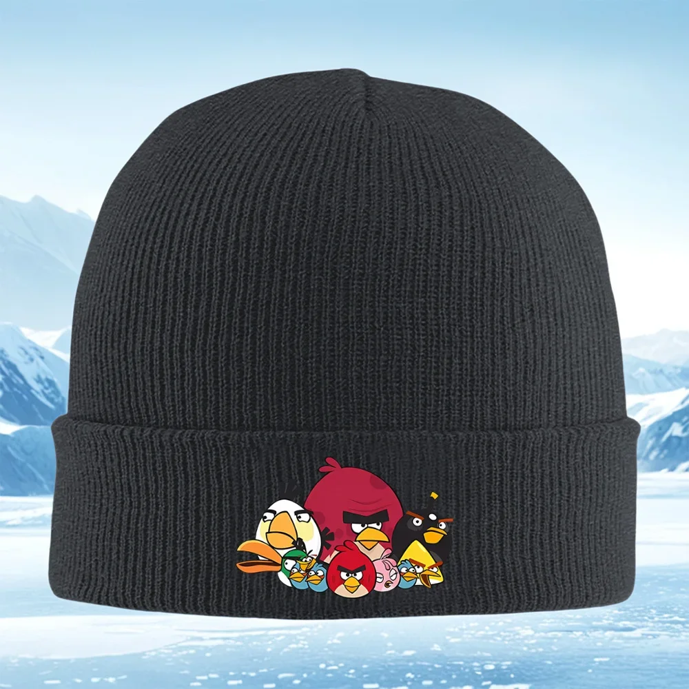 Angry Birds group diverse expression game Men Women Unisex Knitted Hat Beanie Pullover Cap Winter Thermal Warm Christmas Outdoor