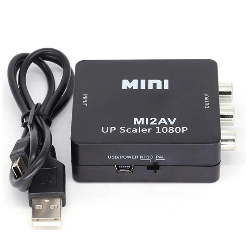 HDMI zu AV Konverter AV RCA Adapter CVSB LR Video Composite AV Scaler HDMI-kompatibel zu RCA Schalter für PC HDTV Projektor – Detail 7