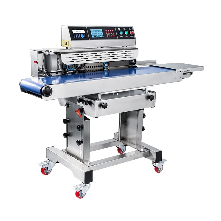 TEPPS 280AP Smart Auto máquina de sellado de bolsas de película plástica de acero inoxidable código de fecha impresión por inyección de tinta sellador de banda de embalaje