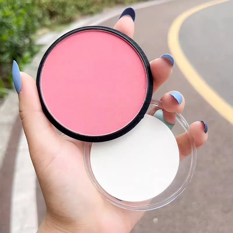 Matte Shade Waterproof Blush Powder For All Skin Tones Lightweight Smooth Finish With Buildable Coverage
