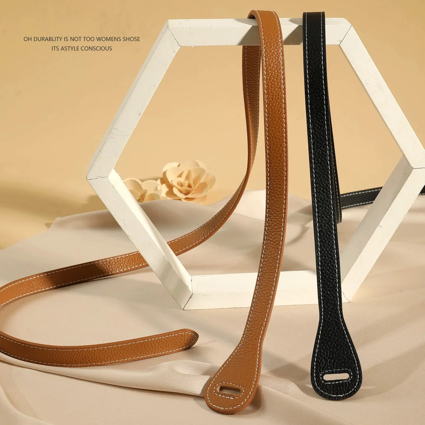 Women's Leather Belt Knotted Cowhide Dress Belt for Jeans Jumpsuit Coat Fashion Tie a Knot Genuine Leather Waist Belt