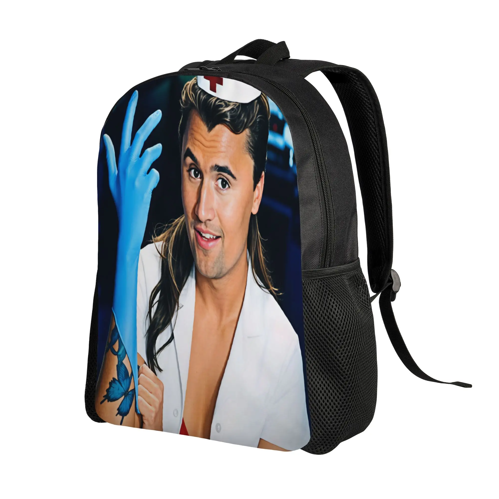 Nurse Charlie Kirk Backpack  Outdoor Style Backpacks Women Men High Quality Big School Bags Kawaii Rucksack