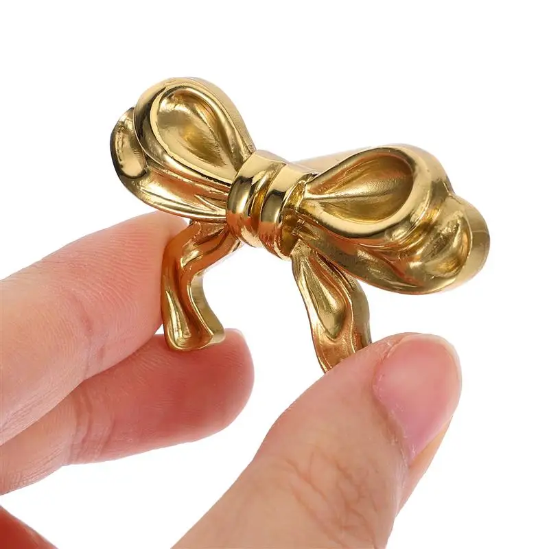 European Style Bowknot Cabinet Pull Handle Cupboard Wardrobe Door Pulls Drawer Knobs Dresser Handle Furniture Hardware