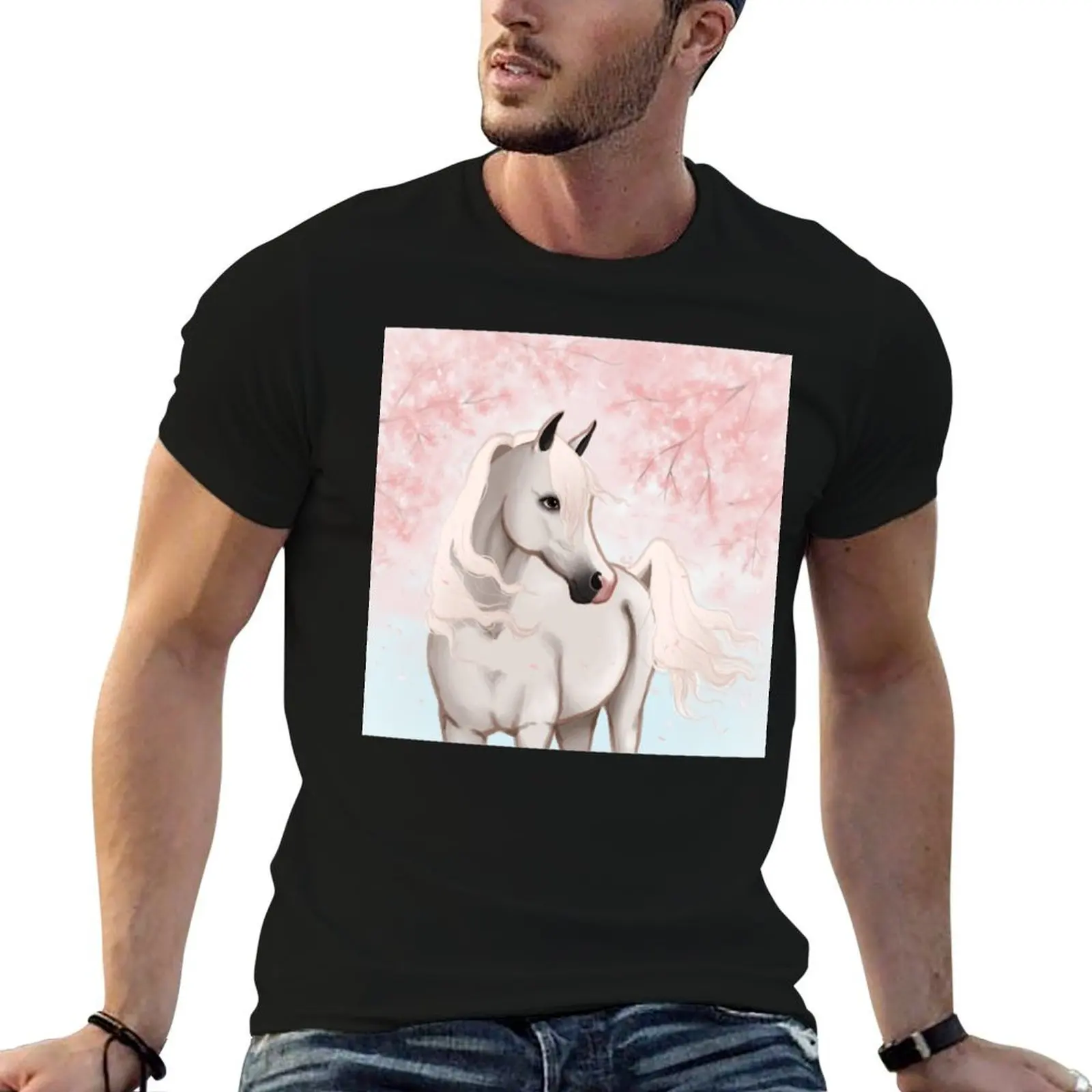 

Cherry blossom Arabian T-Shirt t shirt custom print anime tshirt T-Shirt