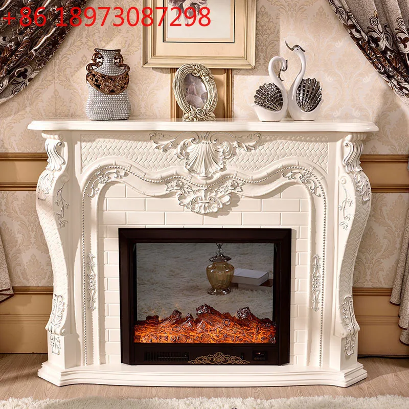 

Европейский камин, ТВ-шкаф, американская мебель из массива дерева, искусственная мебель для пожара, декоративный камин с подогревом, белый