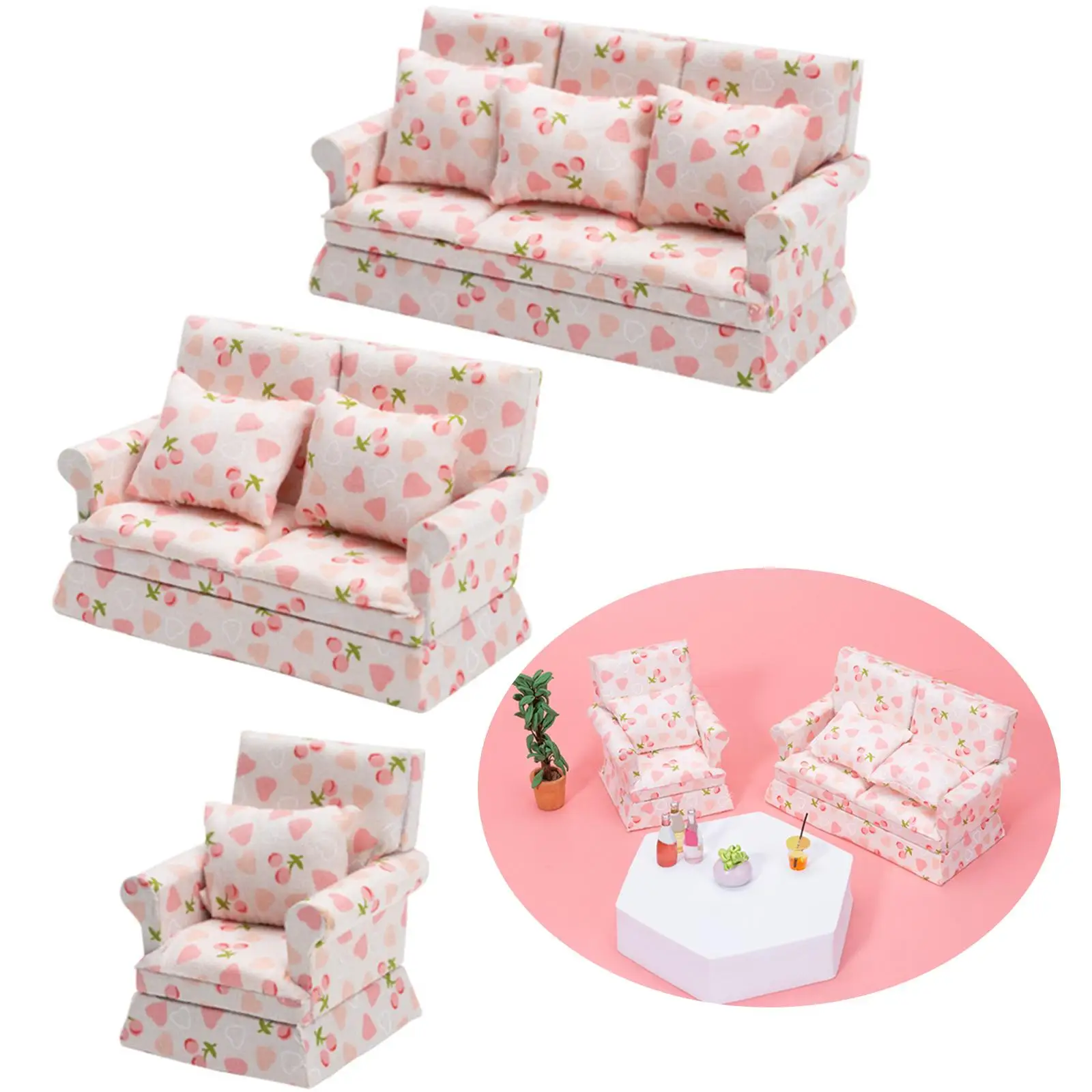 

1/12 кукольный домик миниатюрный деревянный диван украшение кукольного дома для взрослых подарок