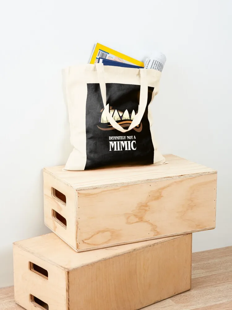 Definitely Not A Mimic Tabletop RPG Gaming Tote Bag tote bag canvas Shopping bags shopper bag women canvas Handbags
