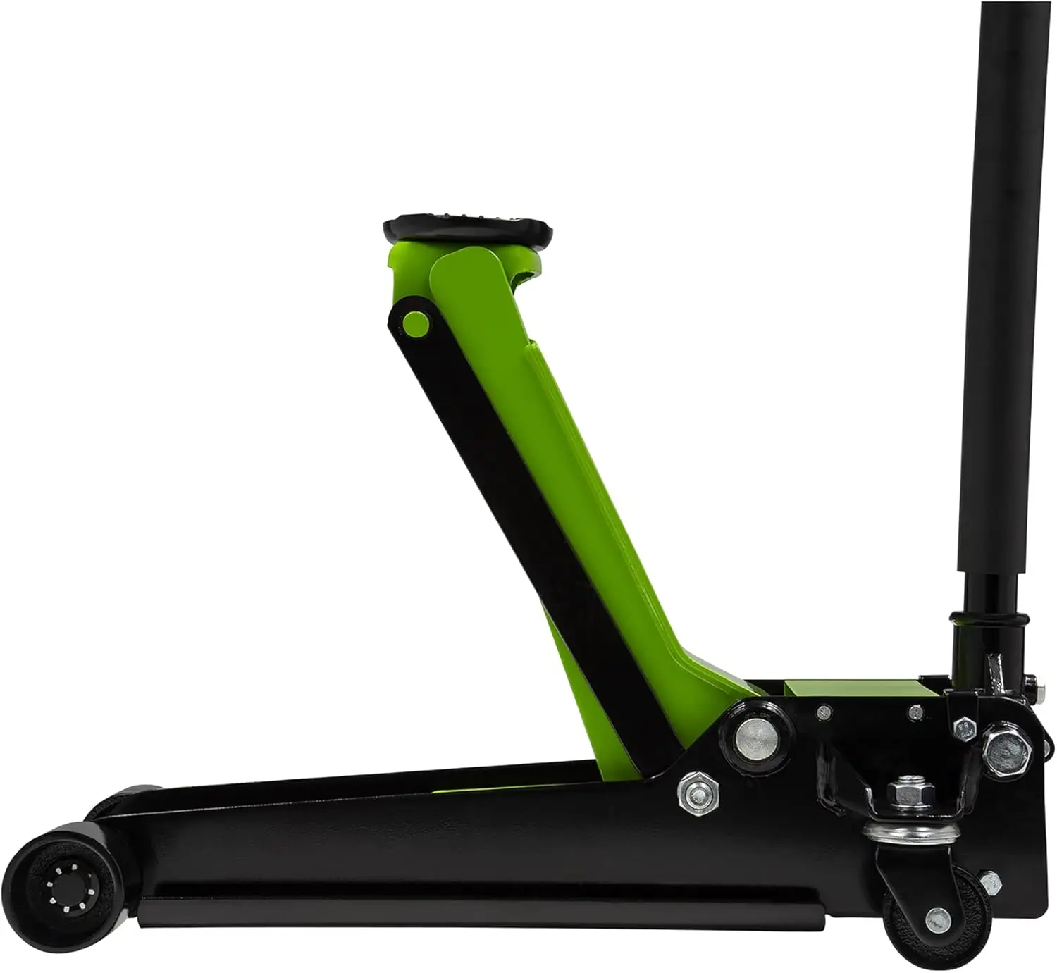 رافعة أرضية فولاذية منخفضة المستوى بطول 2 طن، مكابس مضخة مزدوجة سريعة الارتفاع، سرج مطاطي، إطلاق دقيق #2