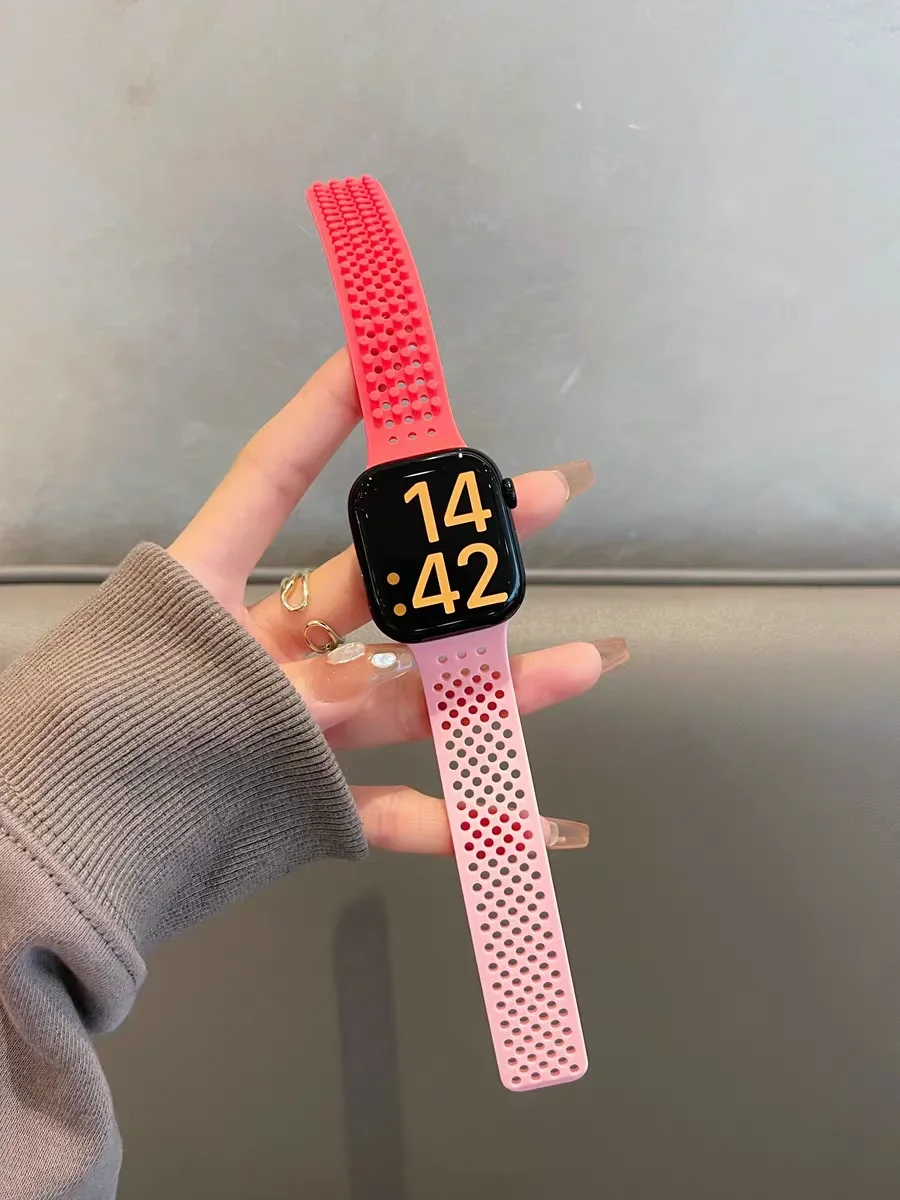 ممتاز فريد غير ضغط سيليكون حزام ل سوار ساعة يد آبل النساء سلسلة 10/9/8/7/6 38 مللي متر 40 مللي متر 41 مللي متر 42 مللي متر 44 مللي متر 45 مللي متر 46 مللي متر 49 مللي متر