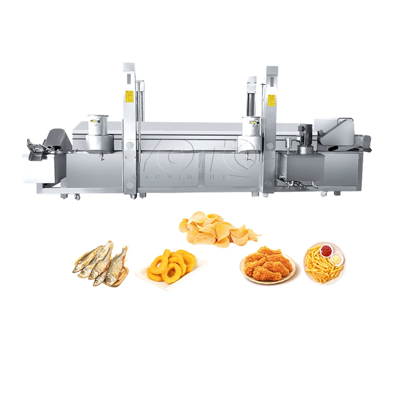 Freidora de Alto Rendimiento para Patatas Fritas, Máquina para Freír Chicharrones de Cerdo, Máquina de Freír Camarones al Vacío, Fabricación Premium de Snacks