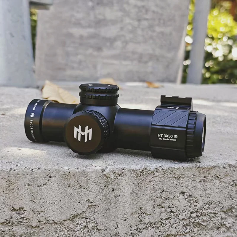 MARZO HT3X30IR Rifle táctico con retícula roja y verde, mira telescópica Airsoft para deportes al aire libre, caza y tiro, mira para pistola Glock