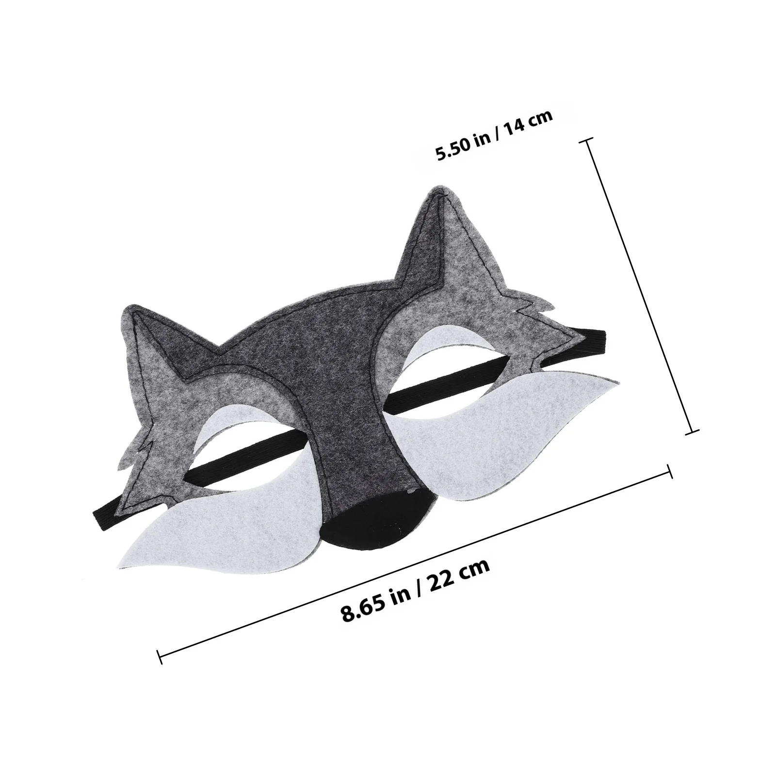 6 قطع قناع تنكري لباد الثعلب لديكور الهالوين أقنعة وجه الذئب نصف حيوان مخيف للرجال #4