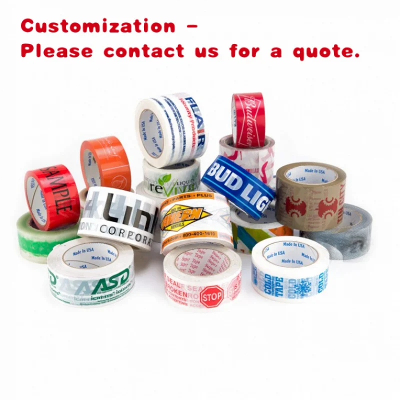 

custom.Custom Printed Pressure Sensitive Bopp Adhesive Tape Carton Sealing & Waterproof Packaging