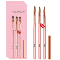Nail Art Pen Special Nail Art Set 3 Pink Wooden Rod Nail Art Crystal Pen Set Nail Brush Nail Care Tools Manicure Tools