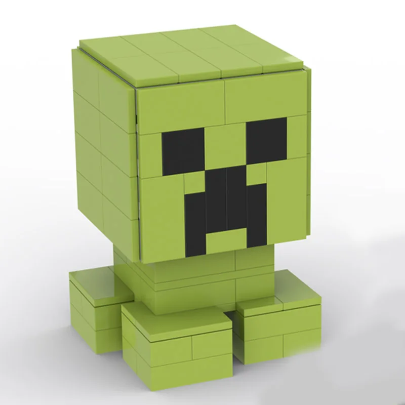 

164pcs MOC Creeper_2.0 Pixel Art Building Blocks Christmas Gift Assemble Master Series Collector Edition Model