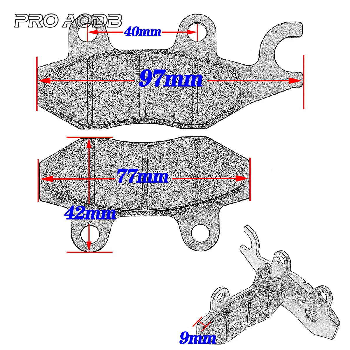 Front And Rear Brake Pads For Kawasaki Ninja 125 Z125 BR 250 Z250 SL Ninja250 EX250 EX 300 BDF BEF BFF BGF Z300 Ninja400 GJF