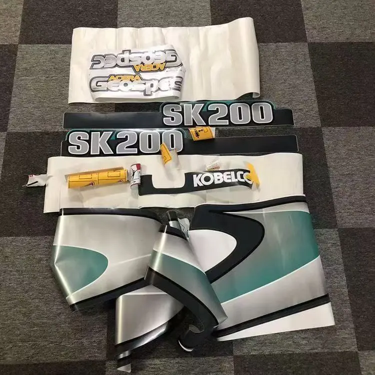 

Для Kobelco SK200-8 наклейка на весь корпус машины, наклейка на экскаватор, наклейка на весь корпус, высокое качество