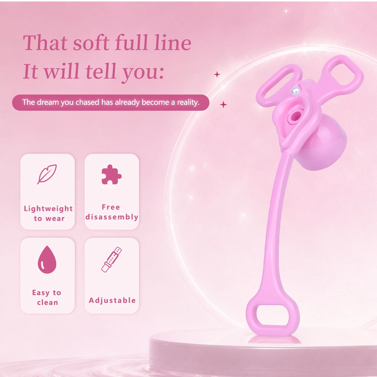 SMMQ ABS Resin Chastity Cage Imitation Vagina CB Plate Inverted Penis Cage Sissy Cock Restraint Chastity Device Urethral Lock - view 6