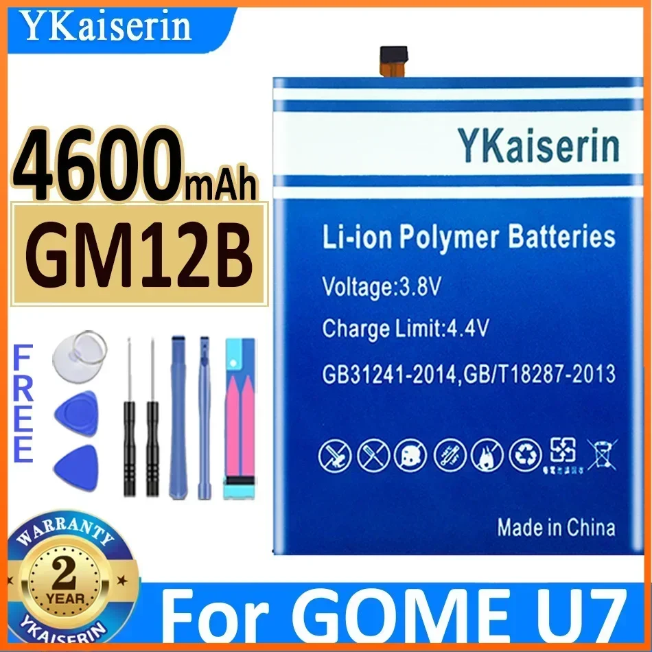 4600mAh YKaiserin Mobile Phone Battery for Gome Gome U7 2017m27a Battery Gm12b Built-in All-in-One Machine Batteries Warranty