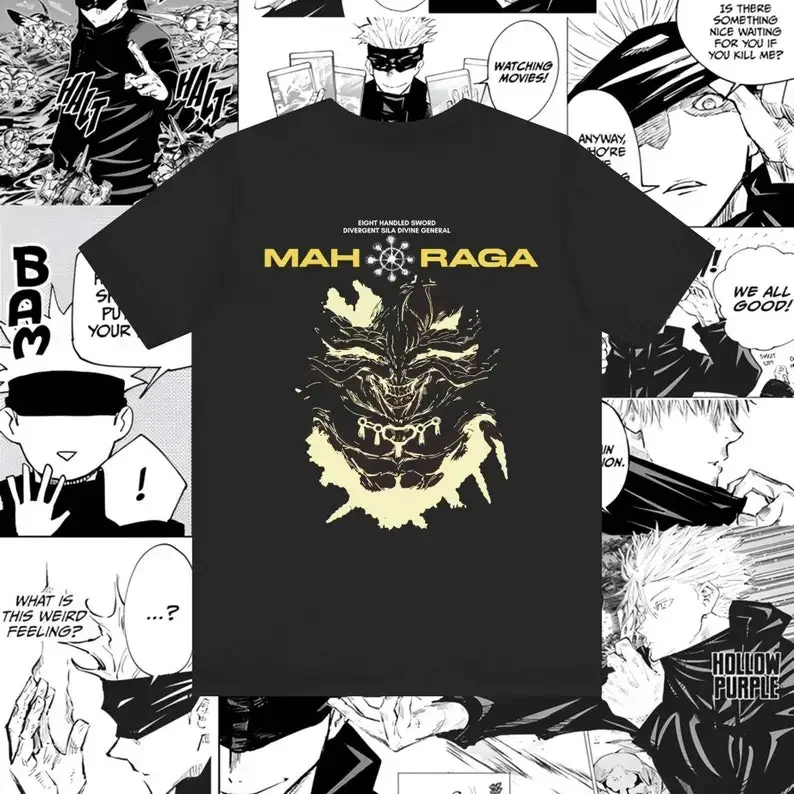 

MAHORAGA Anime Vintage T-shirt Unisex, Graphic Anime Tee, Manga Shirt